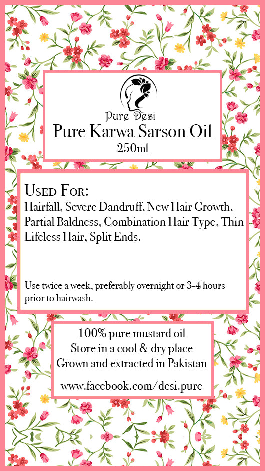 Pure Karwa Sarson Oil (Pure Mustard oil - Karwa)