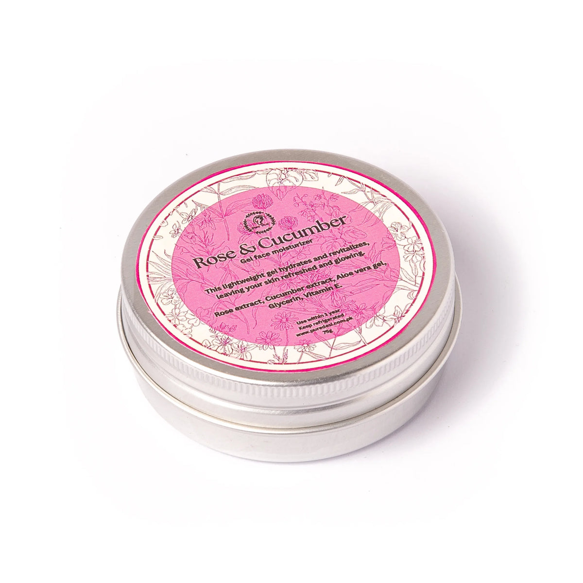Rose and Cucumber Gel Shot 75g Tin