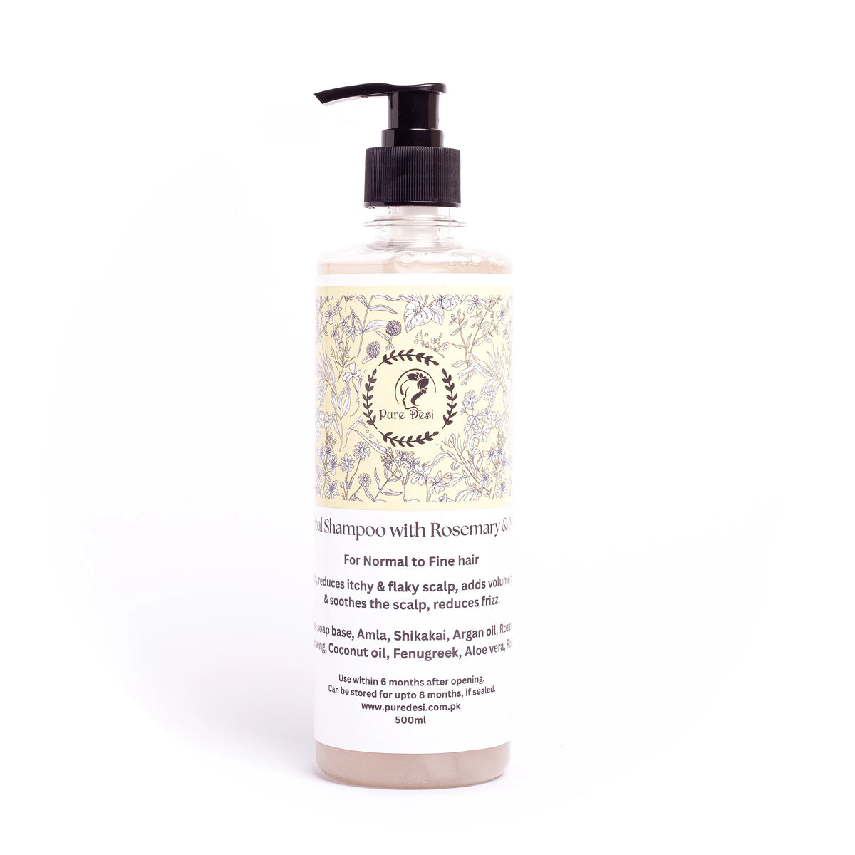 Herbal Shampoo Infused with Rosemary & Mint