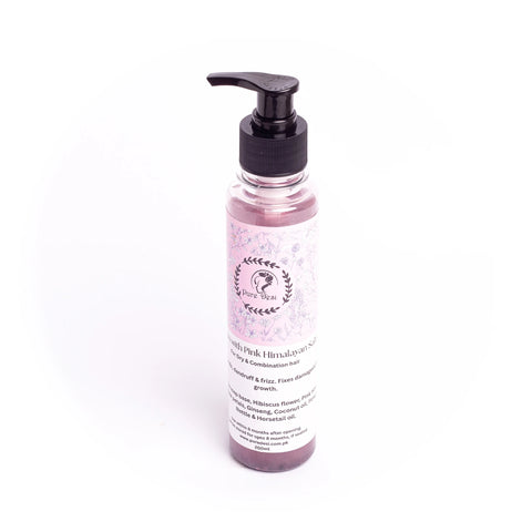 Herbal Shampoo with Pink Himalayan Salt & Hibiscus