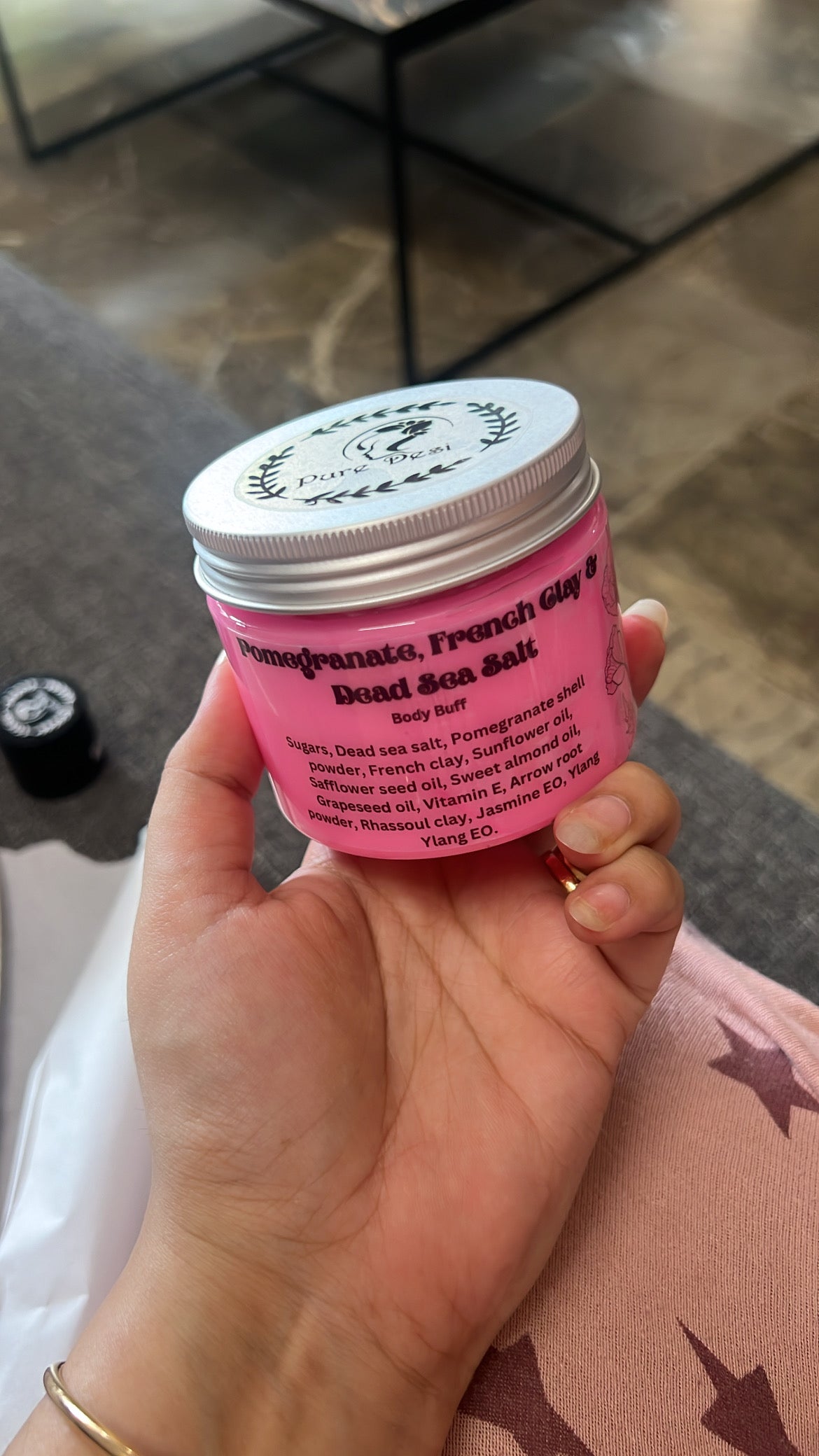 Pomegranate, French Clay & Dead Sea Salt Body Buff