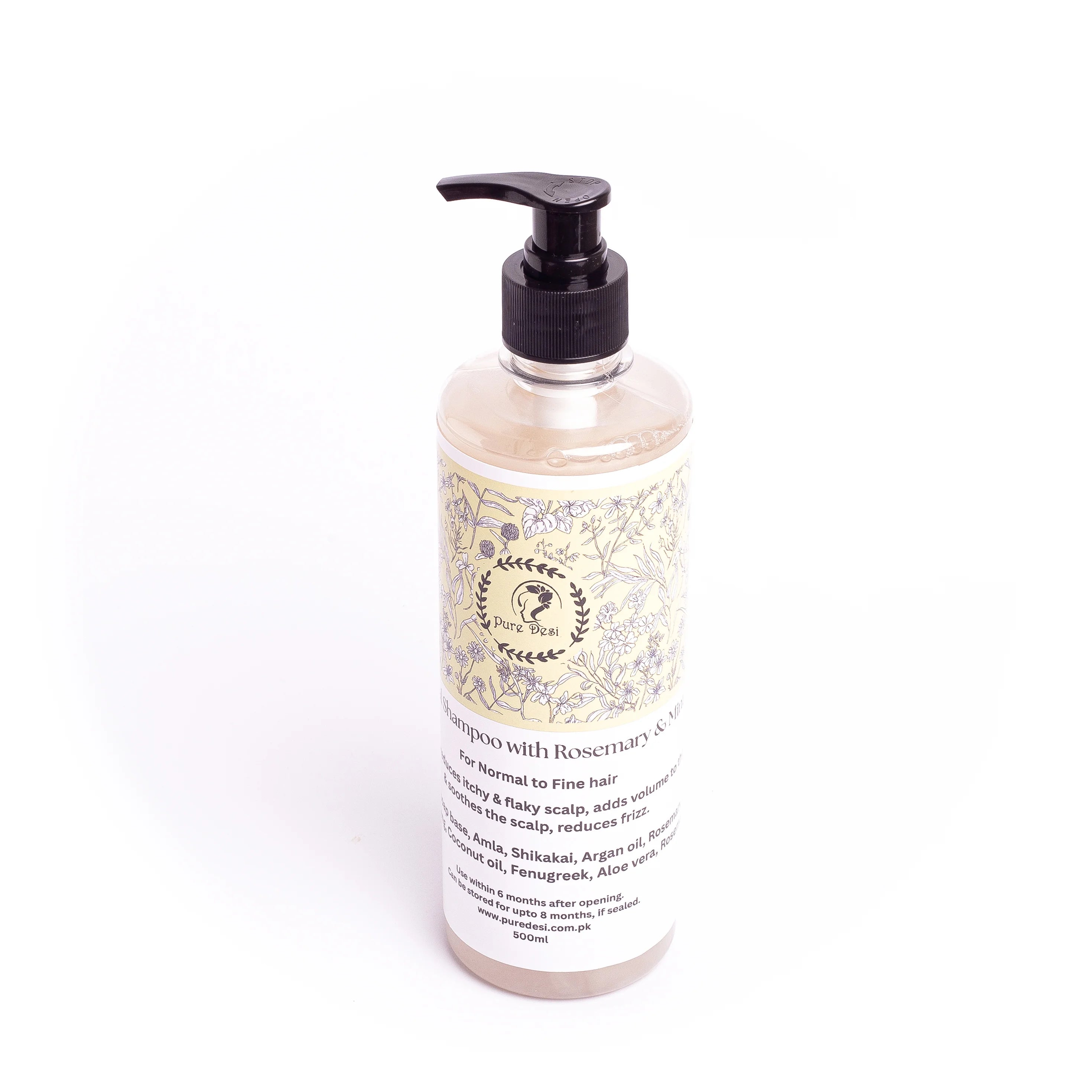 Herbal Shampoo Infused with Rosemary & Mint