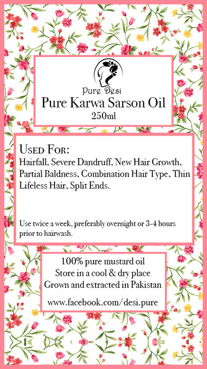 Pure Karwa Sarson Oil